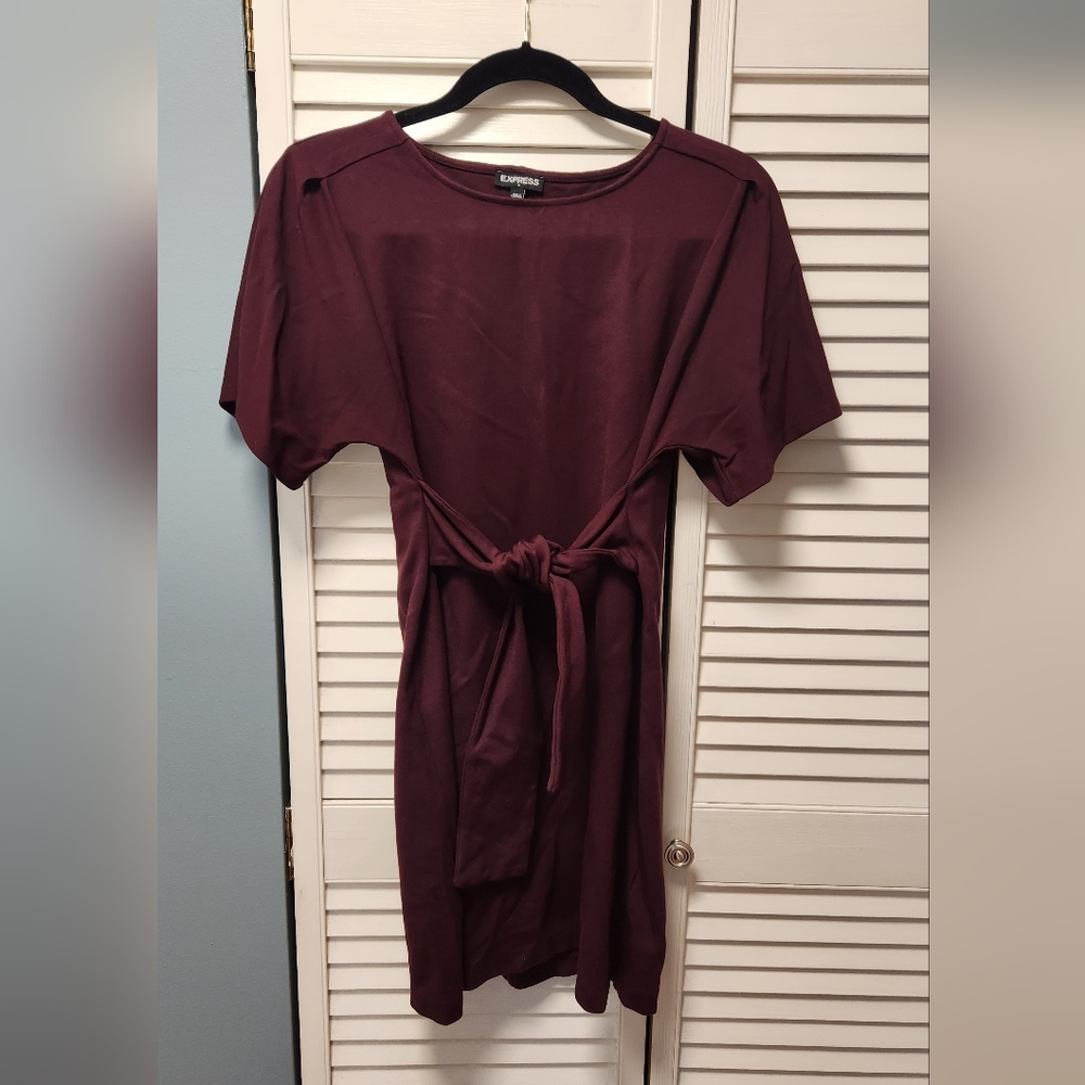 Express T Shirt Dress (Maroon)